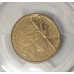 AUSTRALIA 1999 . ONE 1 DOLLAR COIN . ERROR . MAJOR PEEL LAMINATION